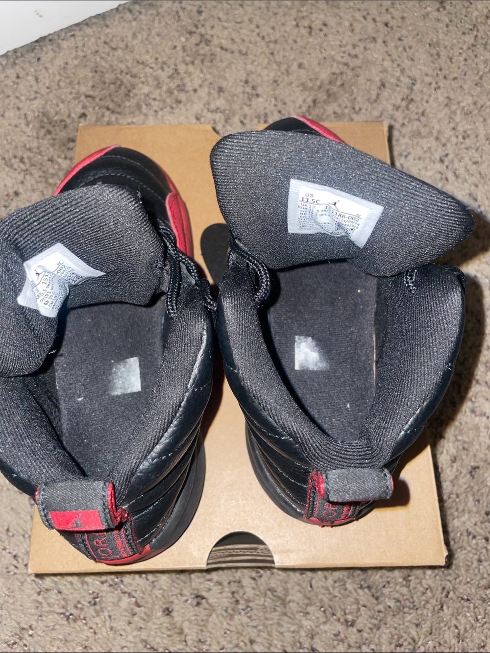 Nike Kids Black and Red Retro-Style Sneakers - Picture 5 of 7